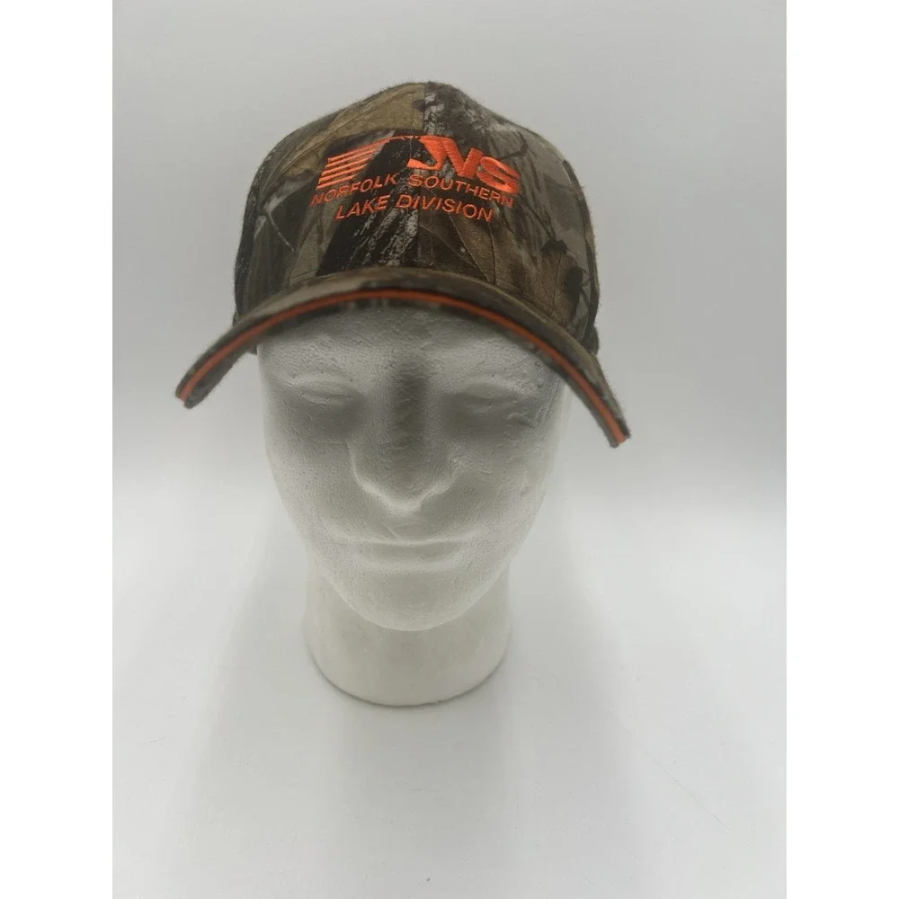 NS Norfolk Southern Lake Division Camo Flexfit Hat Size L Promo People